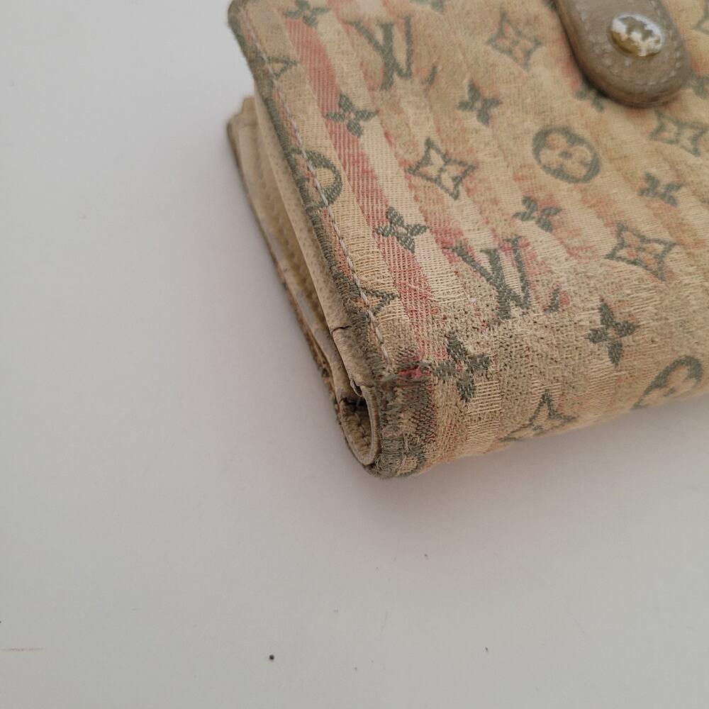 Vintage Louis Vuitton Monogram Rayures Canvas Wallet French Coinpouch TH3087 - Picture 10 of 10